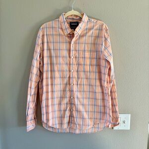 Men’s Large Orange & Blue Bonobos Everyday Shirt